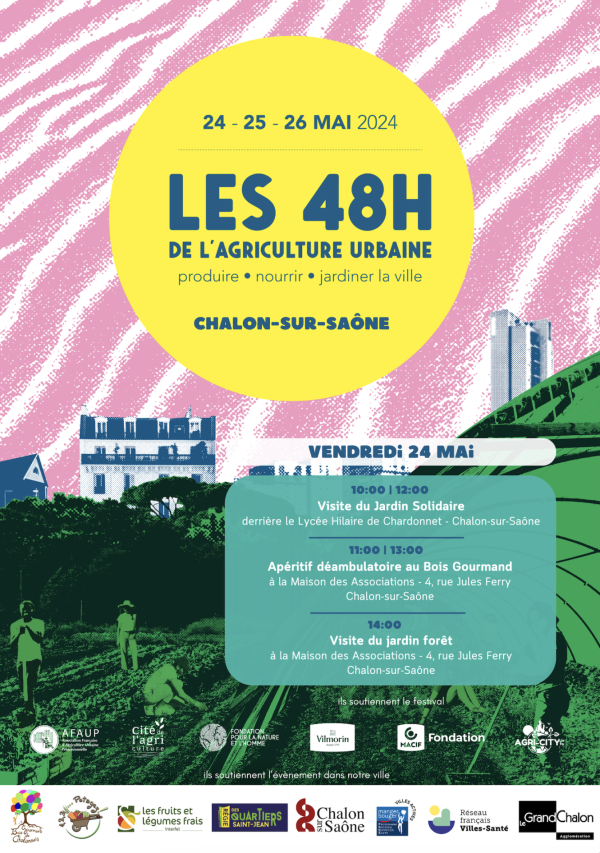 Découvrez le programme des 48h de l'agriculture urbaine à Chalon 