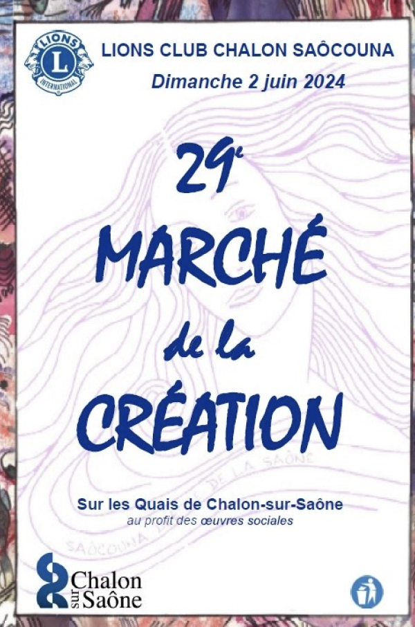 Le 29e marché de la création se tiendra ce dimanche à Chalon sur Saône 