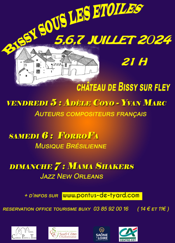 FESTIVAL DE BISSY SOUS LES ETOILES - Rendez-vous est donné les 5,6 et 7 juillet 