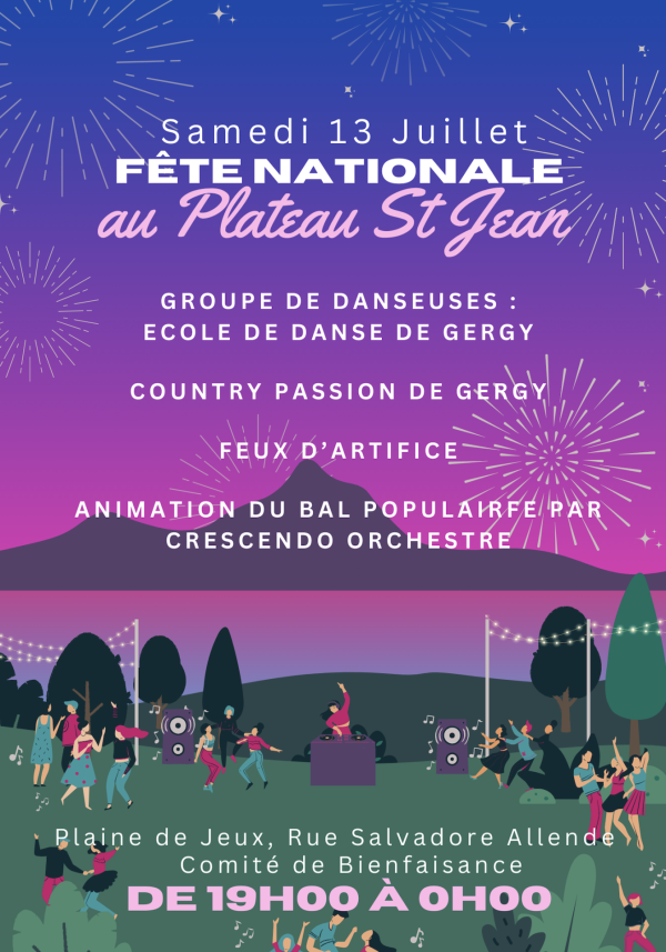 Le Plateau Saint-Jean est à la fête le 13 juillet 