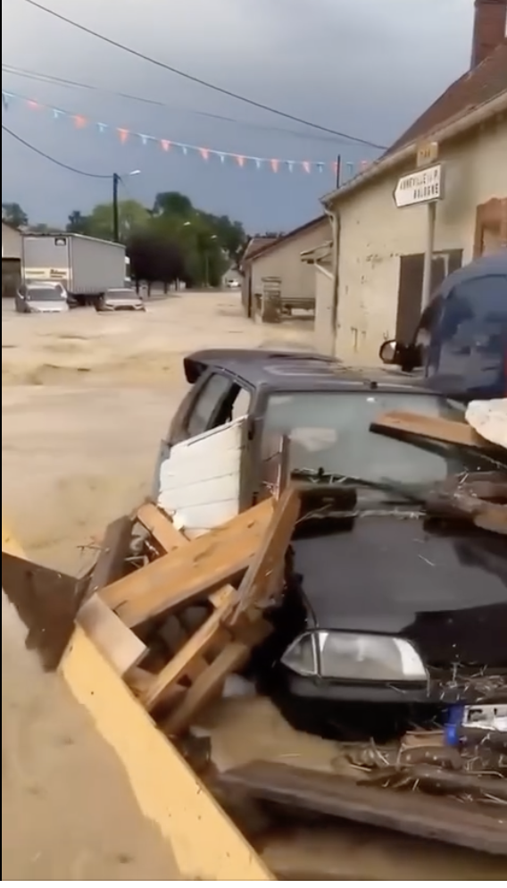 Des orages diluviens au nord de Chaumont en Haute-Marne 