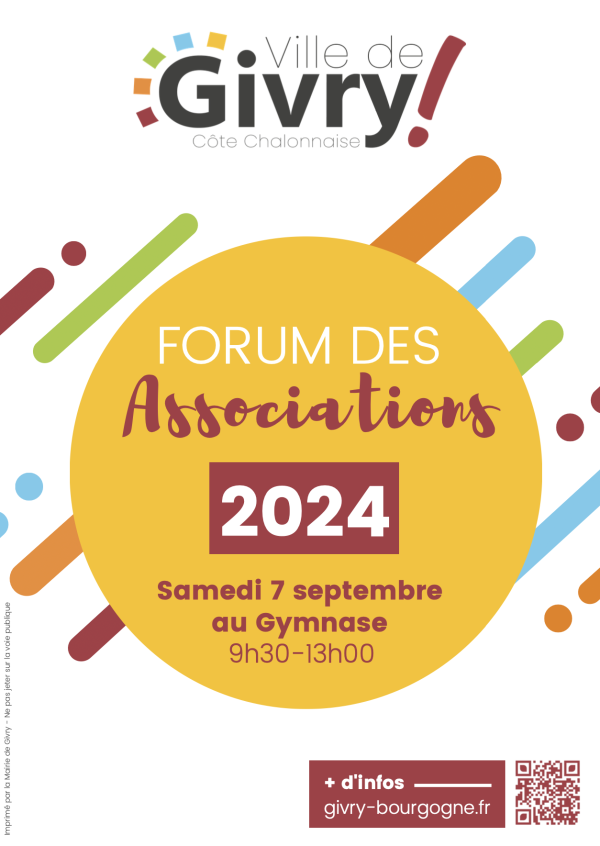 Le forum des associations de Givry vous donne rendez-vous le 7 septembre 