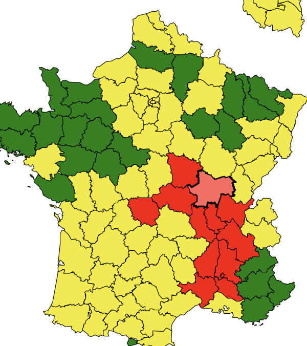 POLLENS - La Saône et Loire en alerte rouge 