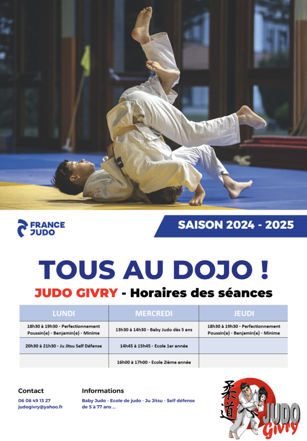 Judo Club Givry - Toutes les informations en cette rentrée sportive 