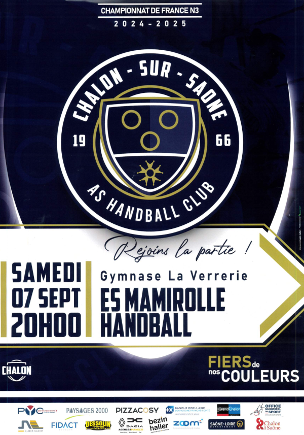 Nouvelle salle pour le Handball Club Chalon... qui reçoit à la Verrerie ce samedi soir 