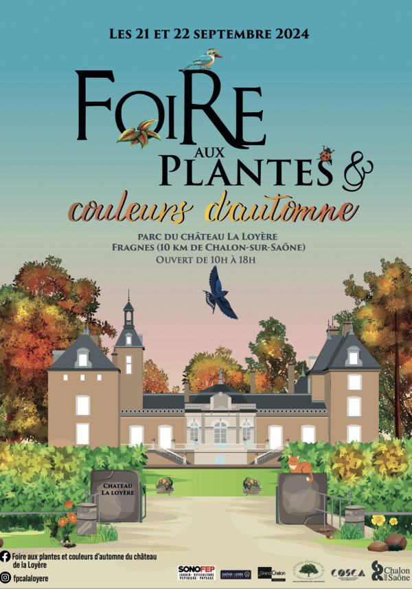 N’oubliez pas la première grande Foire aux plantes et couleurs d’automne dans le parc du château de la Loyère 