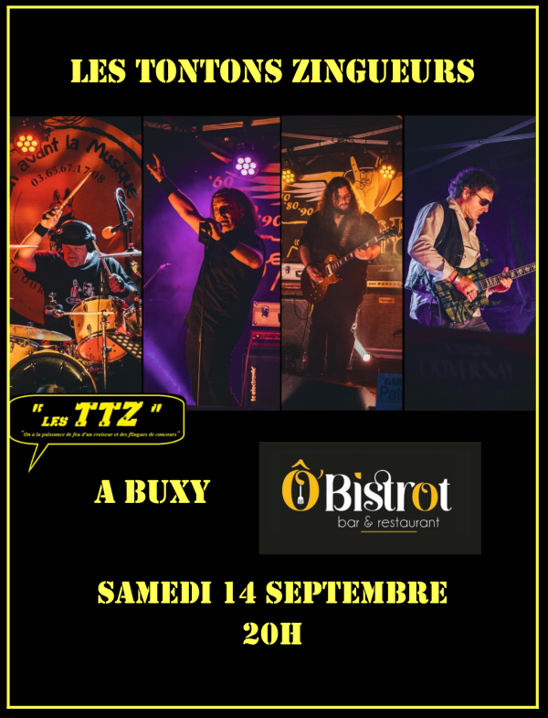 Les Tontons Zingueurs en concert ce samedi à Buxy 