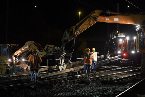 GARE SNCF - Les voies modernisées en gare de Chalon-sur-Saône