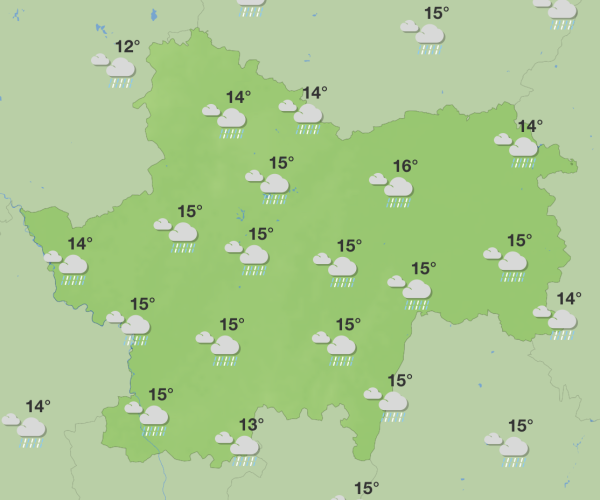 Ciel gris et averses cette semaine en Saône et Loire... avant un beau week-end ensoleillé 