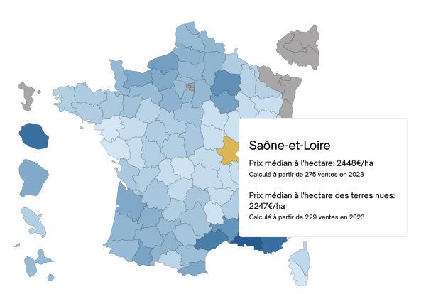 En Bourgogne-Franche Comté, les terres agricoles les moins chères de France 