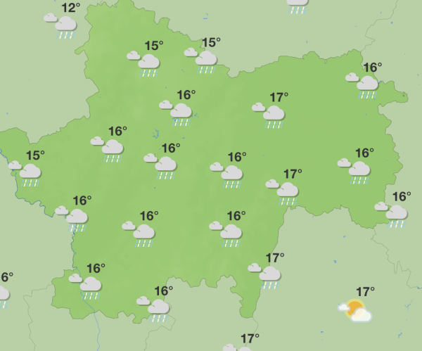 Grisaille, orages, averses et douceur au programme météorologique de la Saône et Loire cette semaine 