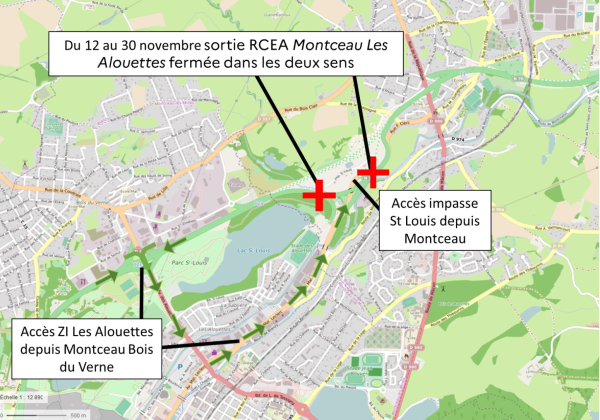 Mise à 2x2 voies de la RCEA dans la traversée de Blanzy - 6 mois de travaux 