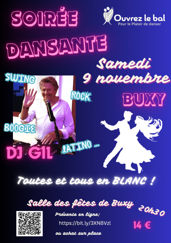 Soirée dansante à Buxy le 9 novembre 