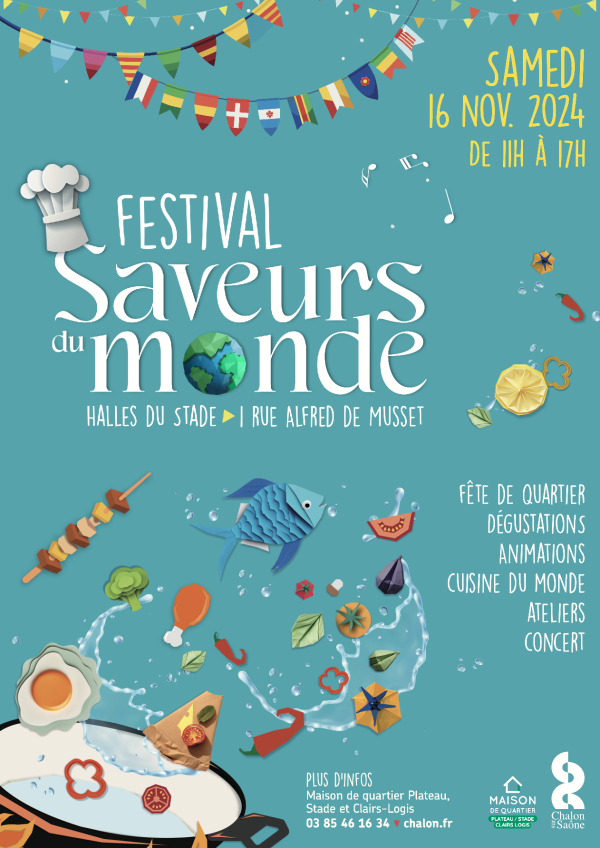 Le Festival  Saveurs du monde, c'est ce samedi à Chalon 