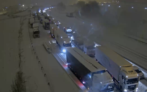 Dans le Doubs, l'autoroute a été coupée 