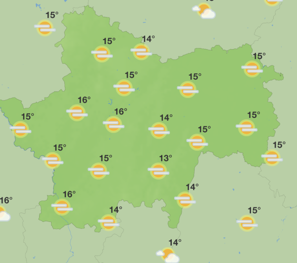 15°c attendus ce dimanche en Saône et Loire 