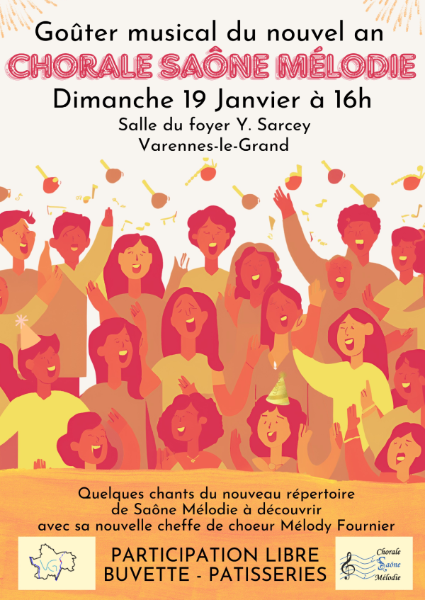 La chorale Saône Mélodie vous attend à son goûter musical du Nouvel An