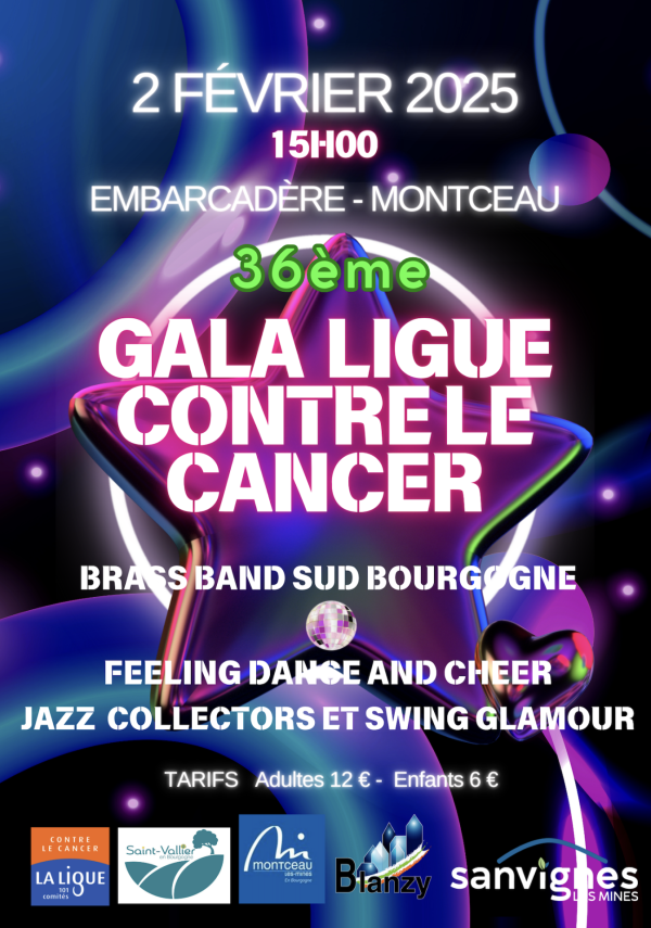 Le 36e Gala de la Ligue contre le cancer est annoncé le 2 février à Montceau les Mines 