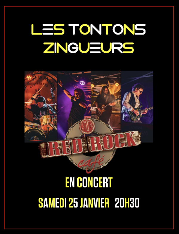 CONCERT - Les Tontons Zingueurs vous donnent rendez-vous ce samedi au Red Rock Café 