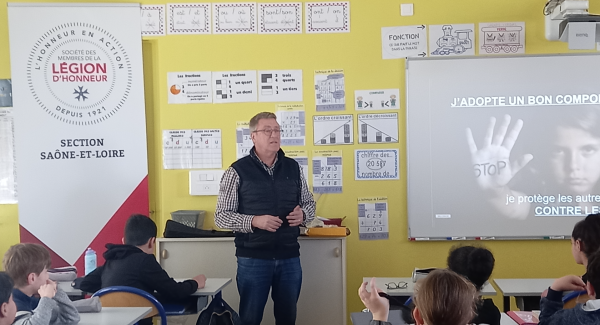 La section de Saône-et-Loire de la Société des Membres de la Légion d'Honneur s'engage auprès des plus jeunes 