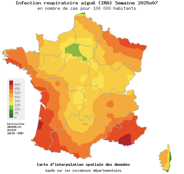 Infections respiratoires - la tension s'apaise en Saône et Loire et plus largement en Bourgogne-Franche Comté 