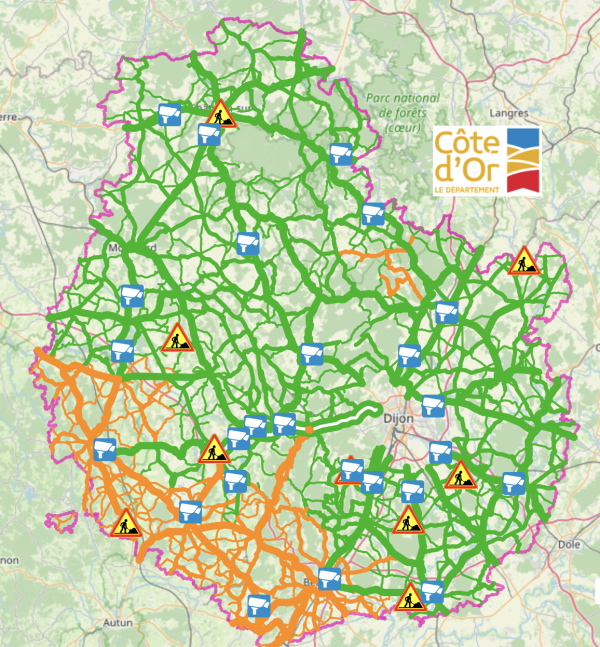 Attention tout le Sud-Ouest de la Côte d'Or concerné par le verglas 