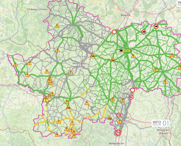 Attention de nombreux secteurs en Saône et Loire concernés par la neige et le verglas 