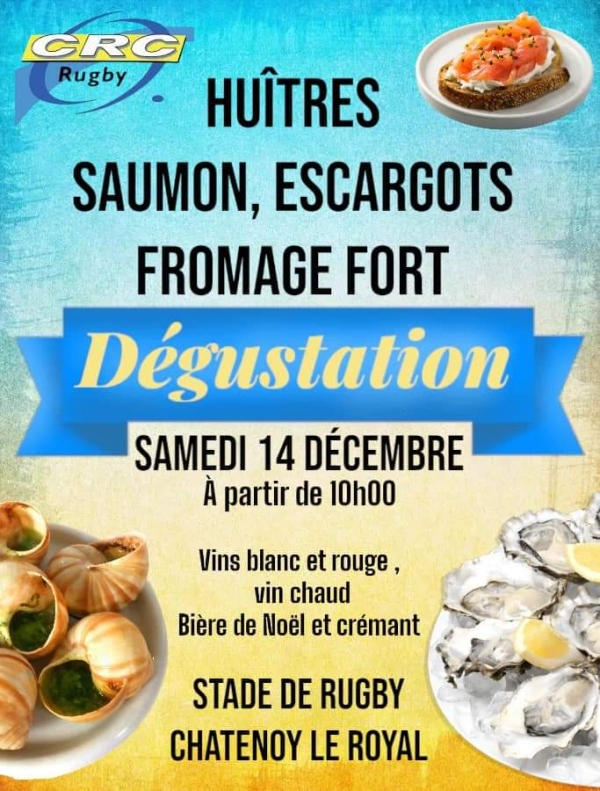 Le club de rugby de Châtenoy le Royal vous donne un rendez-vous gourmand  