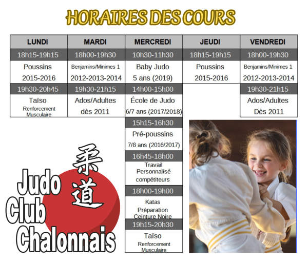 Judo Club chalonnais - Toutes les infos pour la rentrée sportive 