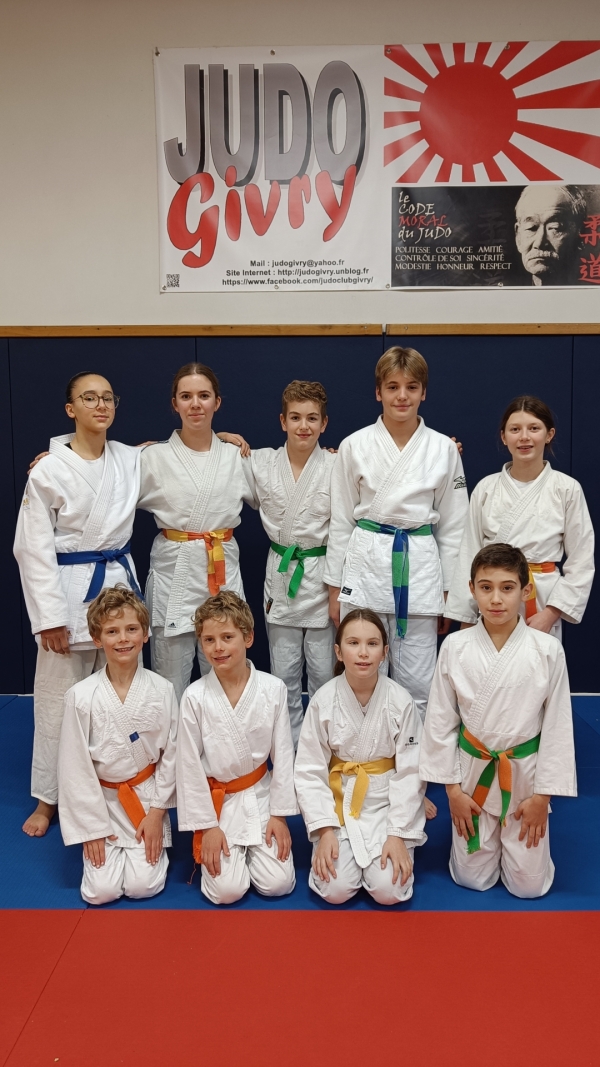 JUDO GIVRY – Beaux résultats aux Départementaux.