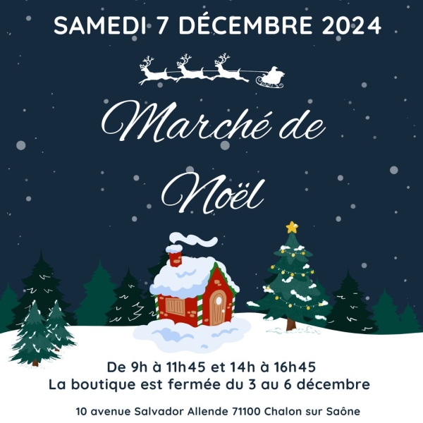 Marché de Noël ce samedi chez Emmaüs Chalon 