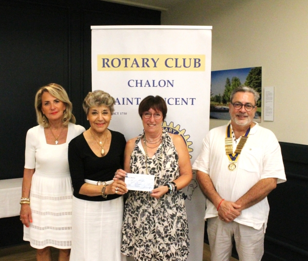 Le Rotary Chalon Saint-Vincent fait un don de 4 000 € à l’association « Le Rêve de Marie Dream »