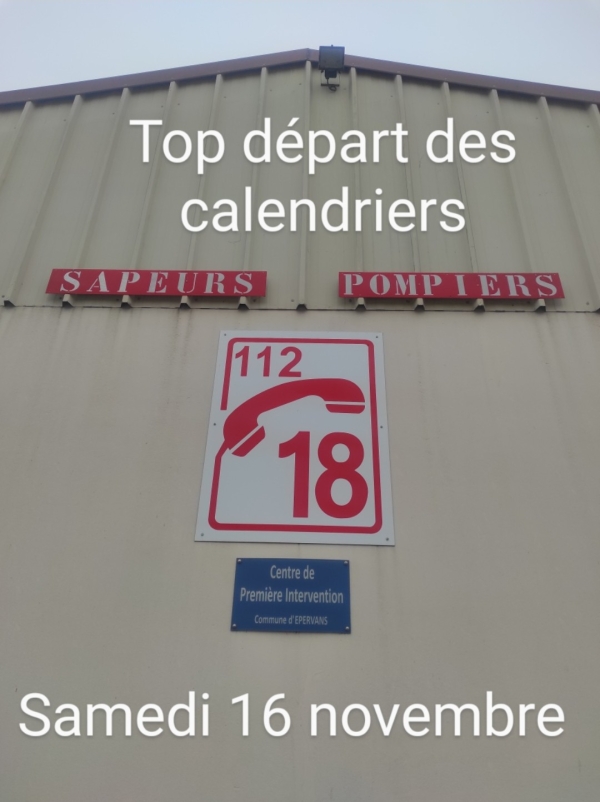 Les sapeurs-pompiers d'Epervans ont donné le top départ de la vente de leurs calendriers 