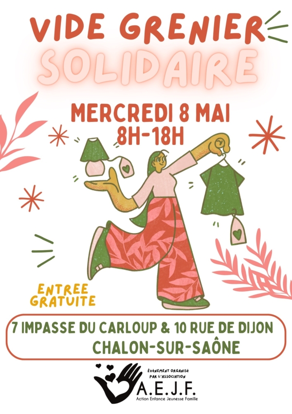 Vide-greniers solidaire le 8 mai à Chalon 