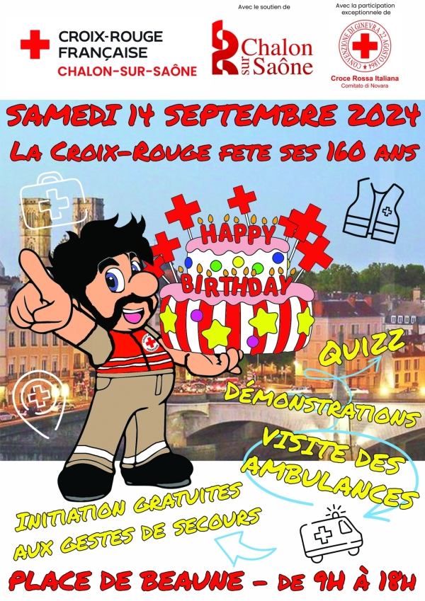 Samedi, la Croix-Rouge fête son 160e anniversaire à Chalon 