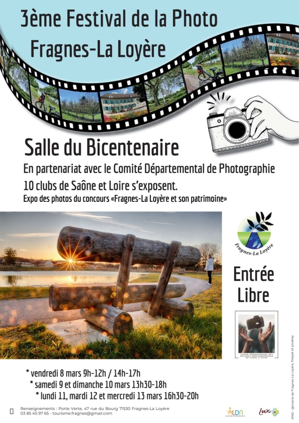 A noter sur vos agendas - 3e Festival de la photo de Fragnes-La Loyère 
