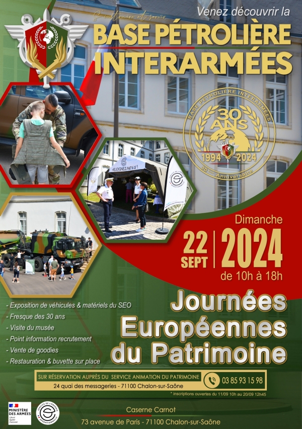 La Base Pétrolière Interarmées de Chalon sur Saône  ouvre ses portes !