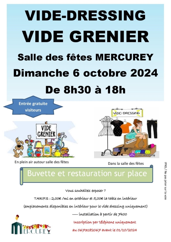 Vide-greniers et vide-dressings ce dimanche à Mercurey 