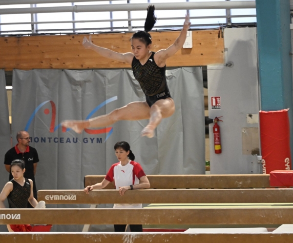 Jeux Olympiques (Gymnastique) : La Chine en met plein les yeux au public à Montceau les Mines