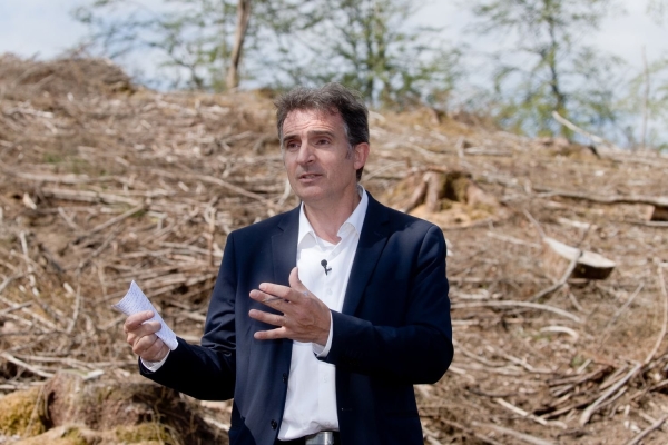 Candidat à la primaire de l'écologie, Éric Piolle a choisi le Morvan pour présenter ses propositions sur la forêt