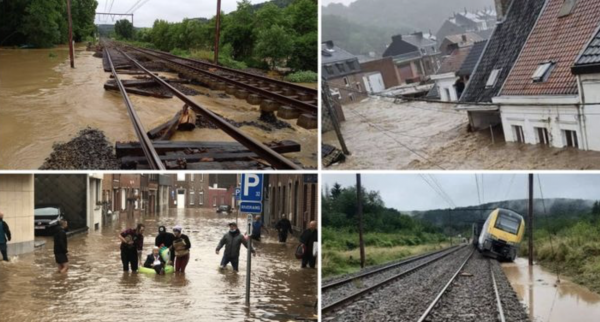 Habitants évacués, trains à l'arrêt, plusieurs disparus : les inondations frappent la Belgique