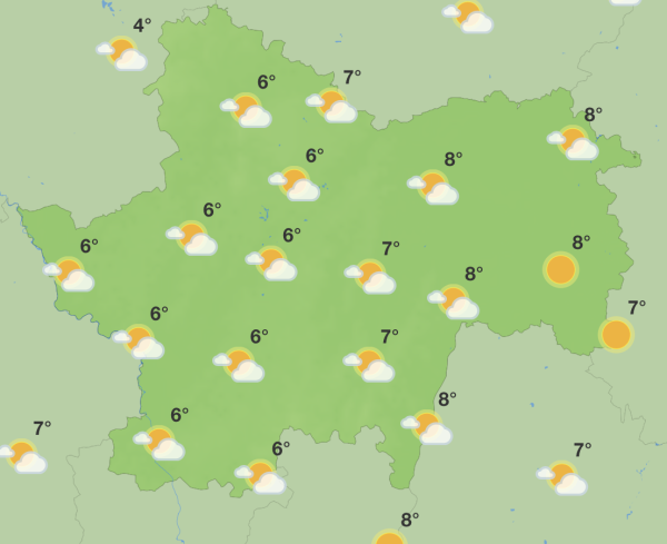 Profitez de votre samedi ensoleillé... dimanche sera pluvieux en Saône et Loire ! 