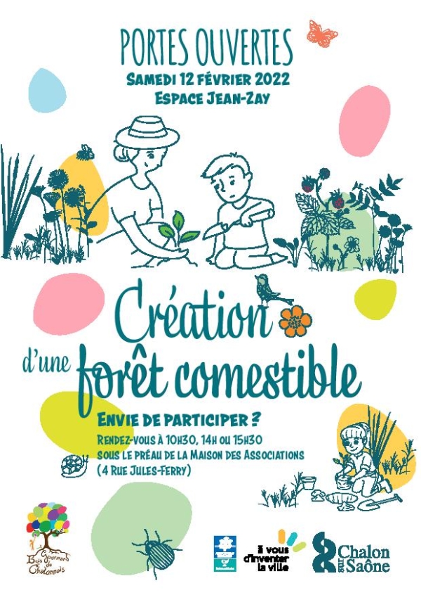 Portes ouvertes  - Création d’une forêt comestible et gourmande  à découvrir le samedi 12 février 