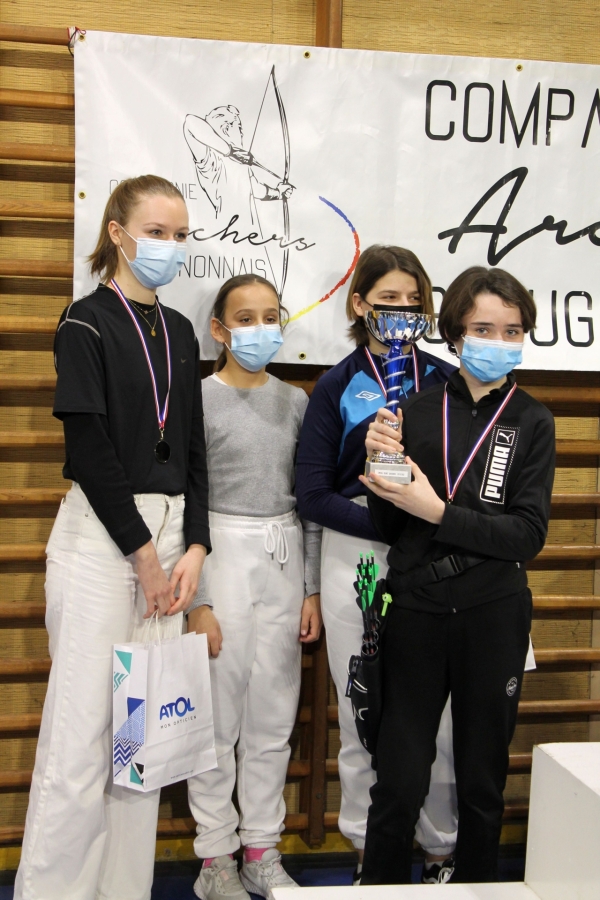 Des podiums pour les jeunes archers chalonnais