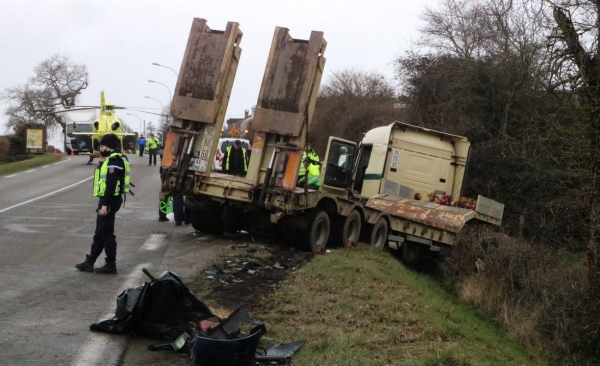 Un mort dans un violent choc routier sur la route départementale 681