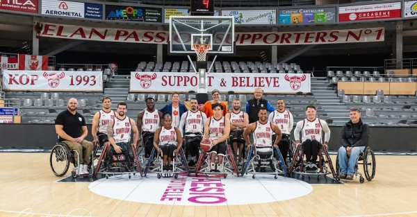 BASKET FAUTEUIL - EUROCUP 3 	 - ELAN CHALON 66 vs LILLE 48 - Après quelques frayeurs