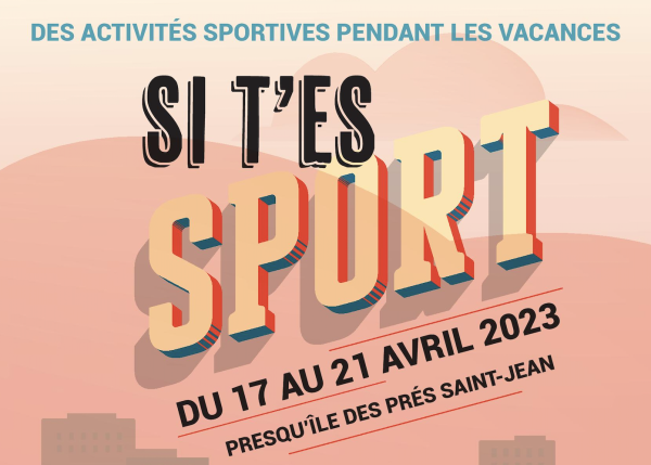 VACANCES PAQUES - Des activités sportives proposées du 17 au 21 avril aux Près Saint Jean 