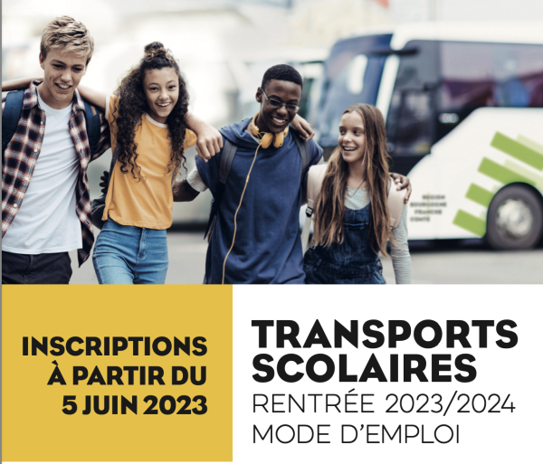 TRANSPORTS SCOLAIRES REGIONAUX - Les inscriptions débutent le 5 juin en Bourgogne-Franche Comté 