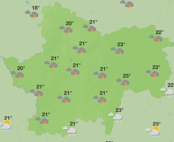 Des risques d'orages ce mardi en soirée en Saône et Loire 