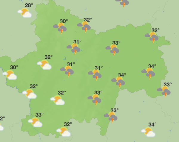 Un épisode orageux ce dimanche en Saône et Loire 